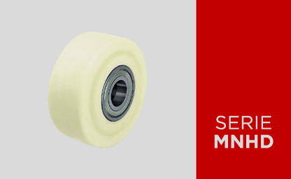 Ruote monolitiche extrapesanti in nylon colato